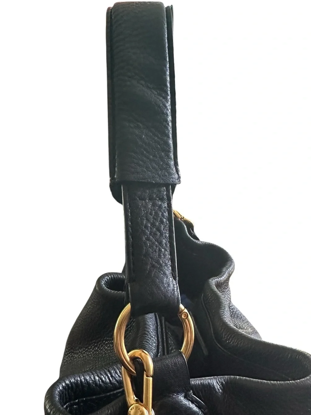 Marc by Marc Jacobs Q Workwear Hobo Black Pebbled Leather Shoulder Bag